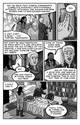 Illustration for article titled A Twisted Comic About A Space Colony Where Medical Experiments Are Holy